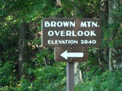 Brown Mountain Overlook